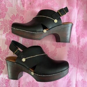 boc Black Women's Mules with Brown Heel